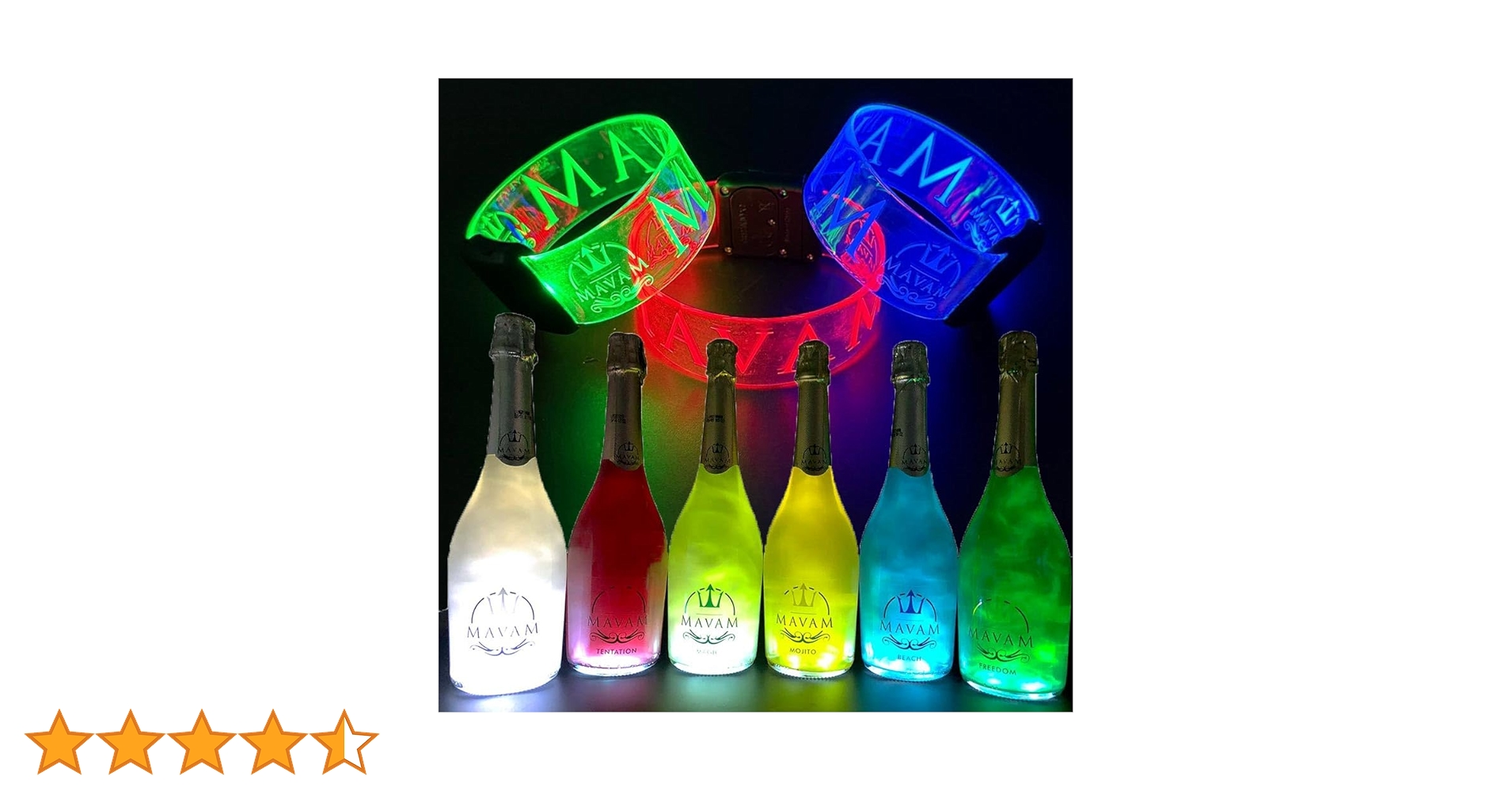 Amazon.co.jp: ［LEDブレスレット6個付き］【LED付き】光る